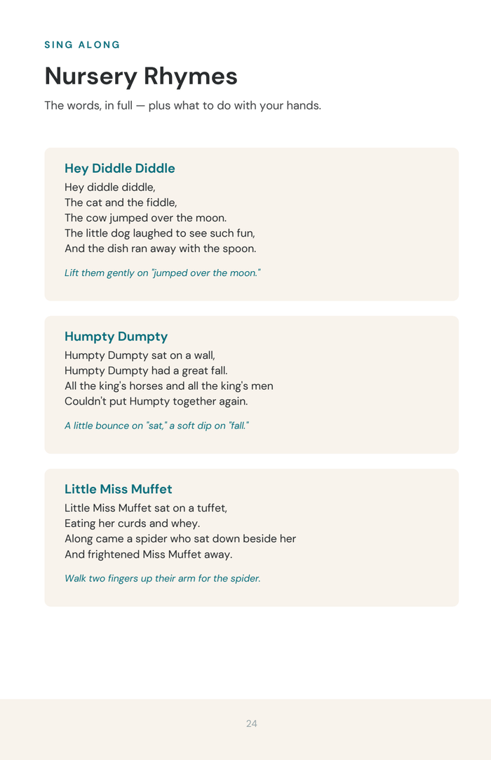 a rhyme page