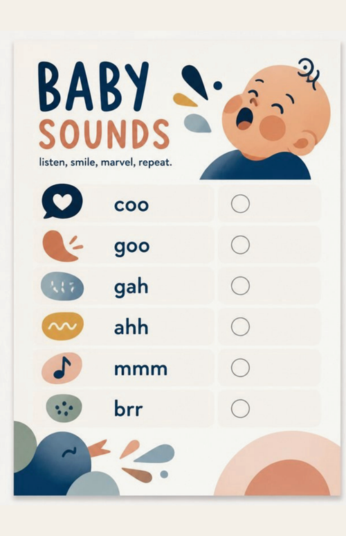 Free printable: the Baby Sounds poster